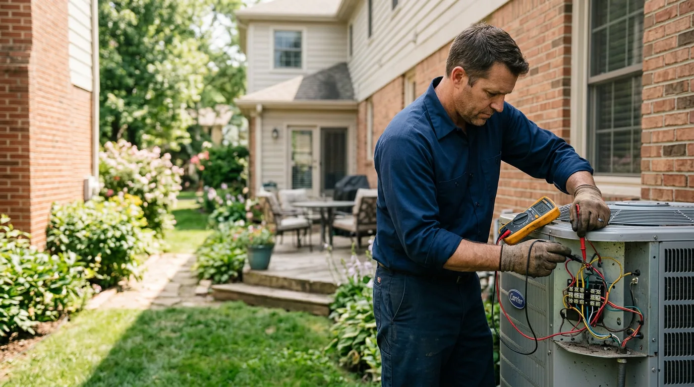 HVAC technician working near Lake City, PA